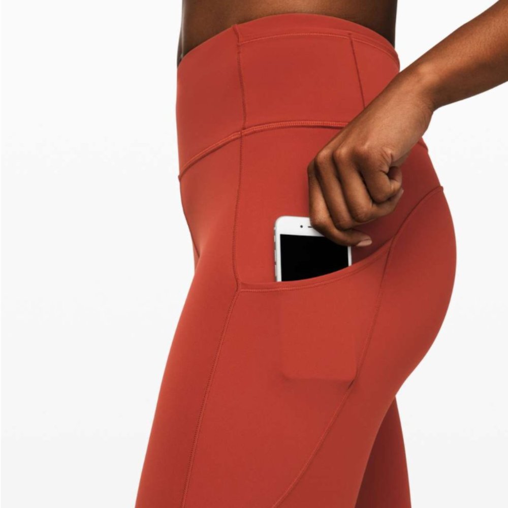 Lululemon Fast and Free Crop II Magma 4 - Picture 4 of 16